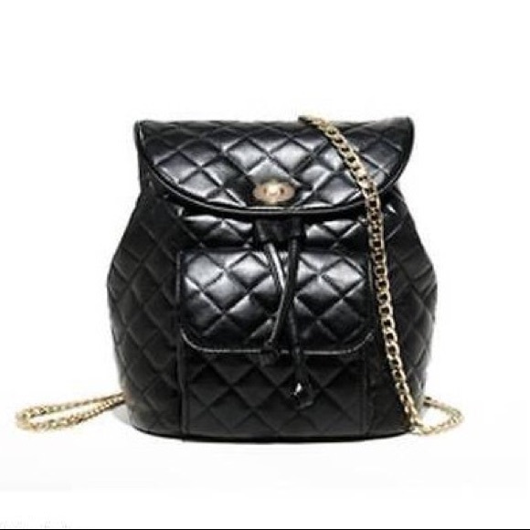 quilted backpack purse